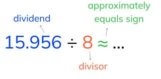 Estimated division with decimal numbers with 3 or more decimal places