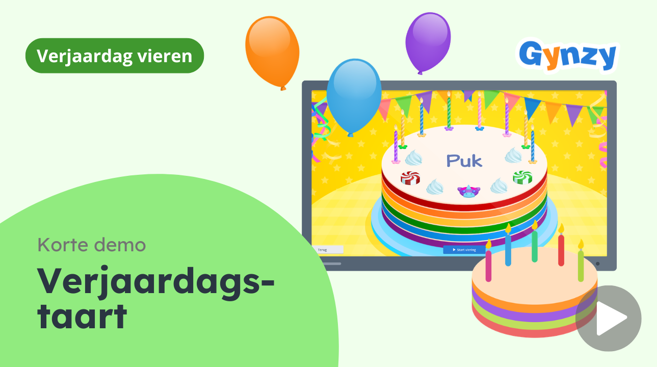 Demo - verjaardagstaart
