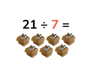 Solving the division table of 7