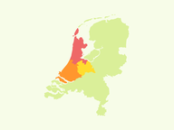 Topografie: Nederland - Streken - West-Nederland