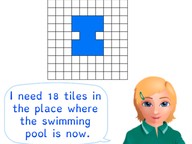 Determining area using squares