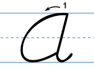 Handwriting Letters - D'Nealian Cursive