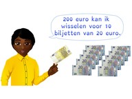 Wisselen van biljetten t/m 1000 euro