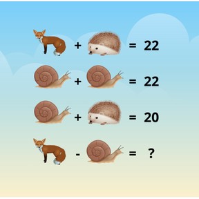 Warm up: Math puzzles (fall-themed)