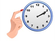 Tijd aangeven op analoge klok met 10 en 5 minuten