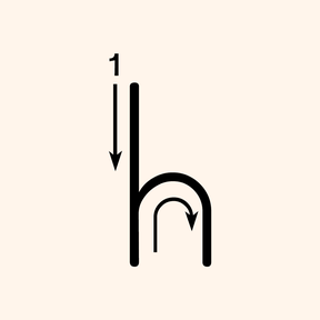 Letter H Tracing